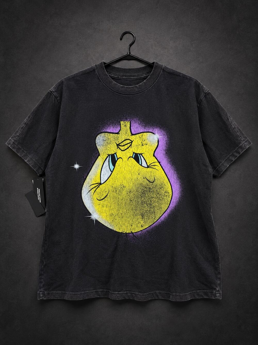 Civil Regime x Looney Tunes Tweety Graphic T-Shirt — Washed Black RH-141